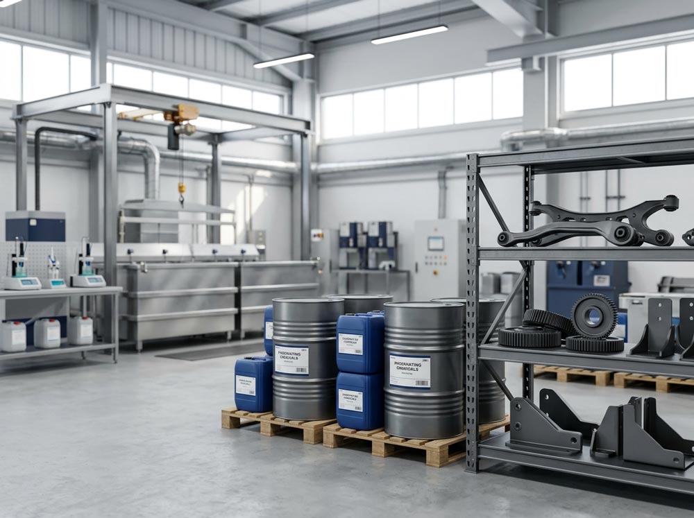 Phosphating Chemicals UAE for metal pretreatment and corrosion protection